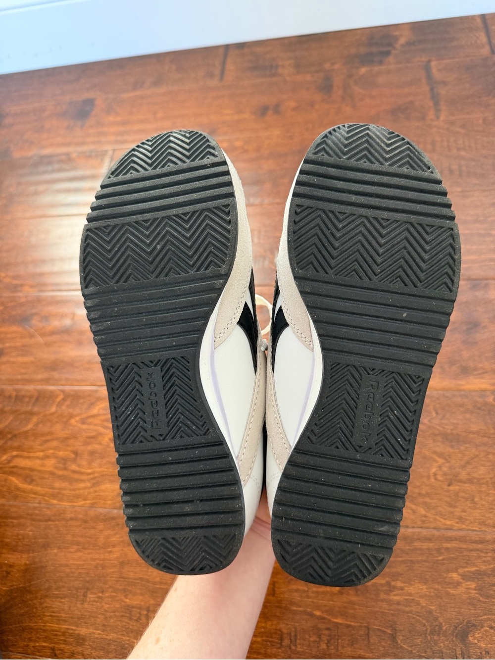 Reebok Classic Low-Profile Sneakers in Cream and Black - Picture 6 of 7